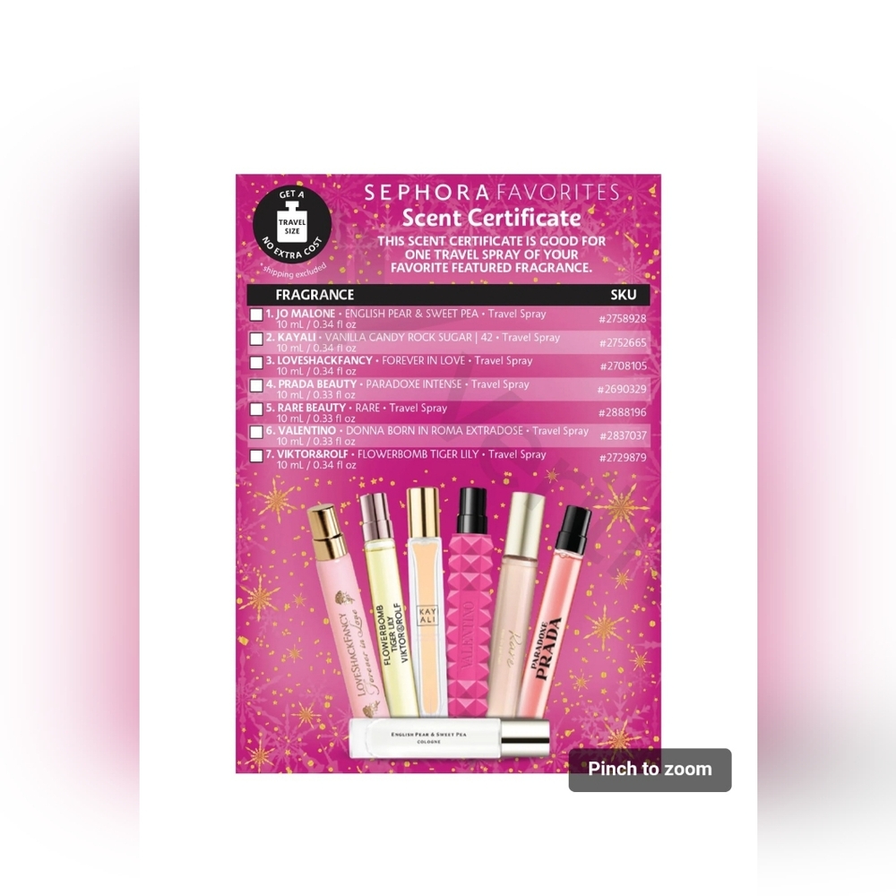 Sephora Parfume Sampler - Picture 4 of 5